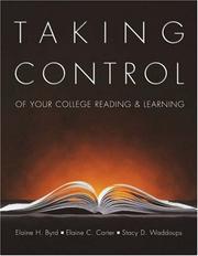 Cover of: Taking Control of Your College Reading and Learning