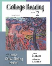 Cover of: College Reading with the Active Critical Thinking Method: Book 2