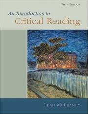 Cover of: An introduction to critical reading