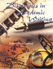 Cover of: Discoveries in academic writing | Barbara Harris Leonhard