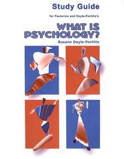 Cover of: Study Guide for Pastorino/Doyle-Portillo's What is Psychology?