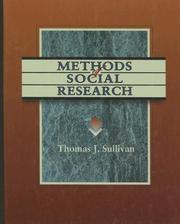 Cover of: Methods of social research