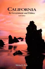 Cover of: California: Its Government and Politics