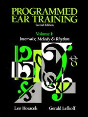 Cover of: Programmed Ear Training: Intervals and Melody and Rhythm (Programmed Ear Training)