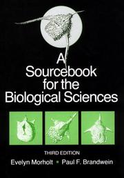 Cover of: A sourcebook for the biological sciences by Evelyn Morholt