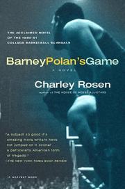 Cover of: Barney Polan's game: a novel of the 1951 college basketball scandals