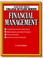Cover of: Financial management