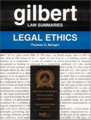 Cover of: Gilbert Law Summaries by Thomas D. Morgan, Thomas D. Morgan