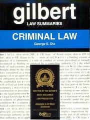 Cover of: Gilbert Law Summaries | George E. Dix