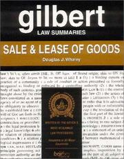Cover of: Gilbert Law Summaries by Douglas J. Whaley