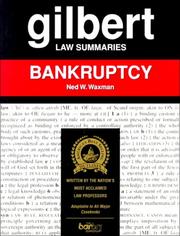 Cover of: Bankruptcy (Gilbert Law Summaries)