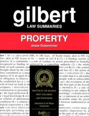 Gilbert Law Summaries by Jesse Dukeminier