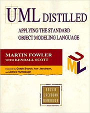 Cover of: UML distilled: applying the standard object modeling language
