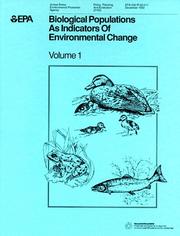 Cover of: Biological populations as indicators of environmental change.