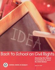 Back to school on civil rights by National Council on Disability (U.S.)