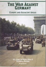 Cover of: U.S. Army in World War II, Pictorial Record, The War Against Germany: Europe and Adjacent Areas