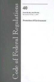 Code of Federal Regulations, Title 40, Protection of Environment, Pt. 86 (Sec. 86.1-86.599-99), Revised as of July 1, 2005 by Office of the Federal Register (U.S.)