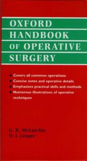 Cover of: Oxford handbook of operative surgery
