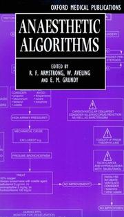 Cover of: Anaesthetic algorithms
