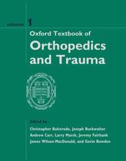 Cover of: Oxford textbook of orthopedics and trauma