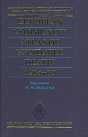 Cover of: European Community Atlas of Avoidable Death 1985-89 (European Community Atlas of Avoidable Death, 1985-1989)