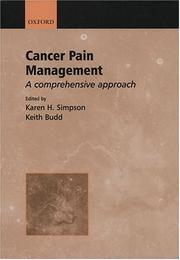 Cover of: Cancer Pain Management: A Comprehensive Approach