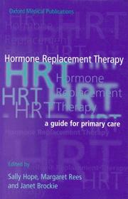 Cover of: Hormone replacement therapy: a guide for primary care