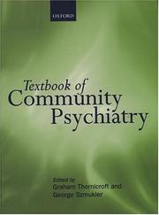 Cover of: Textbook of Community Psychiatry (Oxford Medical Books) by 