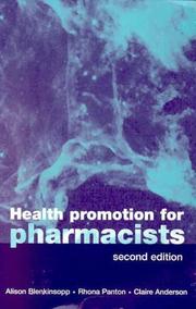Cover of: Health Promotion for Pharmacists (Oxford Medical Publications)