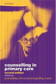 Cover of: Counselling in primary health care