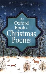 Cover of: The Oxford Book of Christmas Poems by 