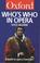 Cover of: Who's Who in Opera
