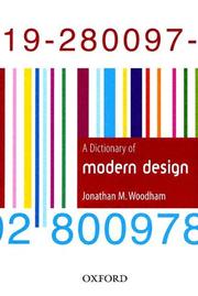 Cover of: A Dictionary of Modern Design