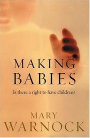 Cover of: Making Babies by Mary Warnock