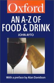 Cover of: An A-Z of food and drink