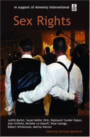 Cover of: Sex Rights: The Oxford Amnesty Lectures 2002