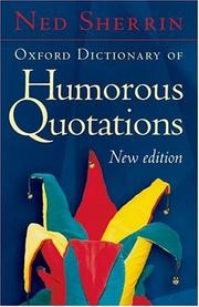 Cover of: Oxford Dictionary of Humorous Quotations