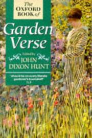 The Oxford book of garden verse by John Dixon Hunt