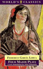 Cover of: Four Major Plays (Oxford World's Classics) by Federico García Lorca, Ann MacLaren