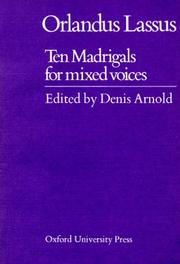 Cover of: Ten Madrigals for Mixed Voices