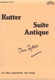 Cover of: Suite Antique by Rutter