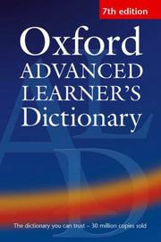 Cover of: Oxford Advanced Learner's Dictionary by A. S. Hornby