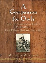 Cover of: A companion for owls by Maurice Manning