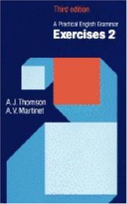 Cover of: A Practical English Grammar by A. J. Thomson, A. V. Martinet