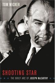 Cover of: Shooting star: the brief arc of Joseph McCarthy