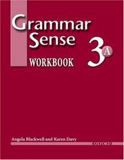 Cover of: Grammar Sense 3: Workbook 3 Volume A (Grammar Sense)