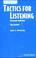 Cover of: Expanding Tactics for Listening