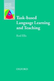 Cover of: Task-based Language Learning and Teaching (Oxford Applied Linguistics) by Rod Ellis