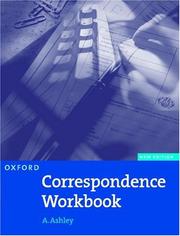 Cover of: Oxford Correspndence Workbook New Edition by A. Ashley