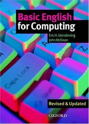 Cover of: Basic English for Computing | Eric H. Glendinning